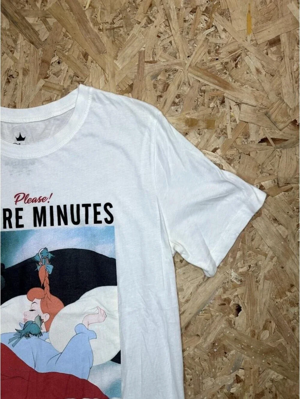 Disney Princess Cinderella Pull & Bear Graphic T-Shirt Girls Size M White Tee